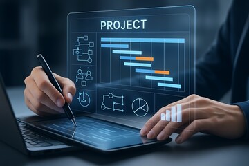 Business planning Gantt chart analysis project management
