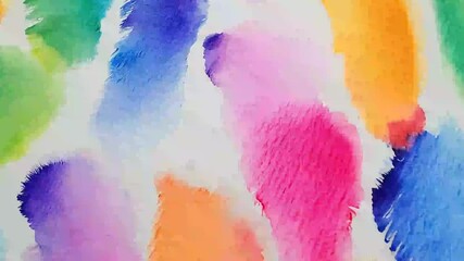 Abstract watercolor brush strokes background in soft pastel colors for artistic design - Powered by Adobe
