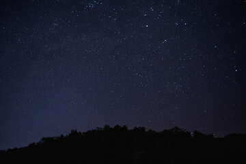 Starry night with the Milky Way Galaxy