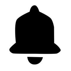 ベルのマークお知らせするアラームのピクトアイコン素材