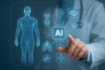 Medical A I interface human anatomy artificial intelligence