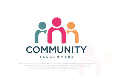 creative colorful social group logos and business cards