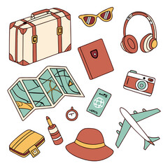 Travel Essentials Collection suitcase passport