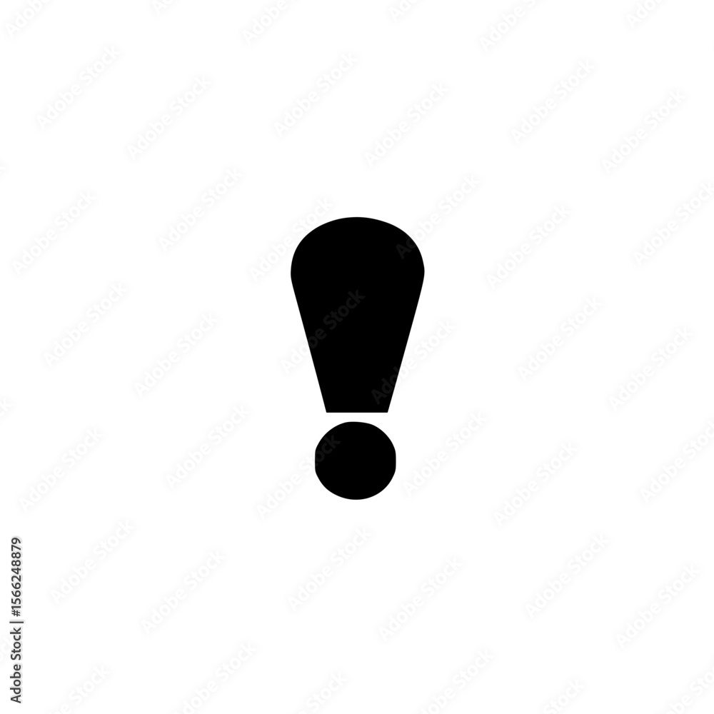 Poster big exclamation symbol vector design representing urgency danger notification and caution sign