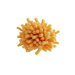 Pompom Made of Foam Sticks, Isolated