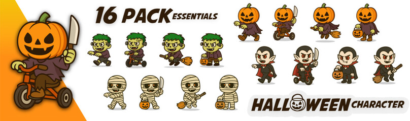 16 Icon Pack Helloween Character