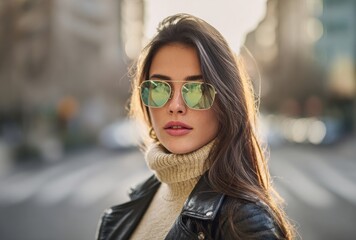 young woman in sunglasses