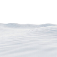 Minimalist Snowscape: Gentle White Waves