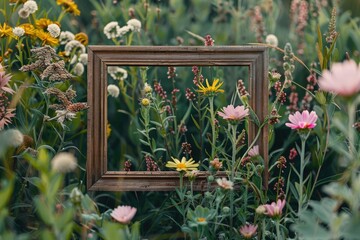 Flawless Picture of Pretty Frame on Wild Flowers