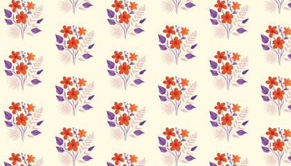 seamless floral pattern with nature inspired florals

