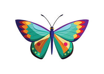 Vibrant Colorful Butterfly Illustration A Stunning Display of Nature's Beauty