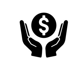 Obraz premium Finance icons as finance, cash, earning in black filled color Pro Vector