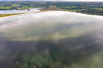 Aerial view of Ballyiriston beach by Portnoo in County Donegal - Ireland