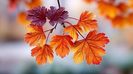 Autumn Foliage in Sunlight