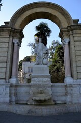 Fuente de Hispania, monumental fountain that served as access to María Luisa Park in Seville