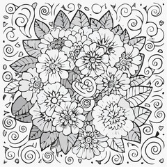 Obraz premium a classic and stylish flower patterns 