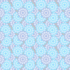 Seamless ethnic summer floral Design print