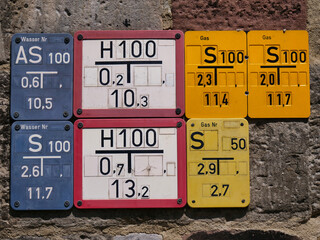 Signs for electricity, gas and water are important orientation aids, especially during civil...