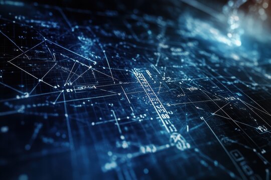 Mathematical equations overlaying intricate DNA strands in a futuristic setting, mathematical equations over dna strands