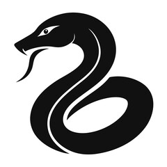 Obraz premium black snake symbol