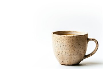 High Definition Image of Coffee Cup Isolated on White Background