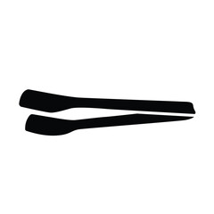 Kitchen tongs vector icon and symbol design on white background