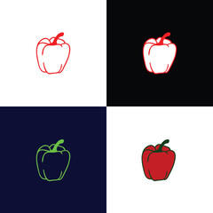 Hand Drawn Apple Slice Vector Illustration