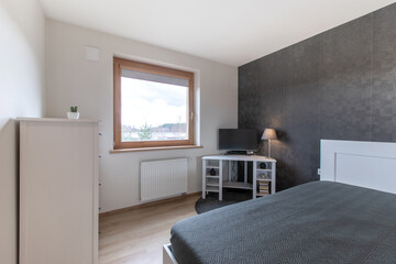 Modern Home Bedroom Interior with Elegant Design and Comfortable Furniture