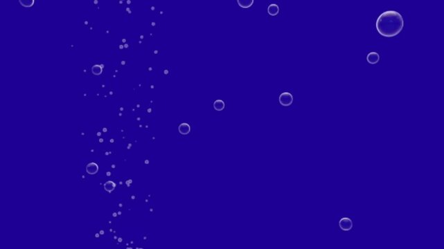 Small bubbles flaying 
