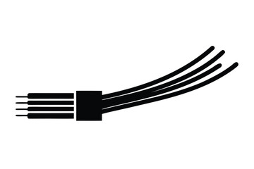 fiber optic wire vector icon