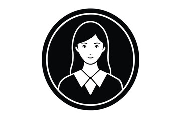 female student vector icon