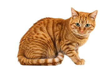 Obraz premium Ginger Cat: Domestic Shorthair Portrait Photography