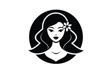 beauty salon woman vector icon