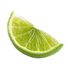 Fresh lime slice isolated on Transparent background perfect for culinary use and beverage garnishing, Natural fresh lime slice isolated, isolated on PNG background