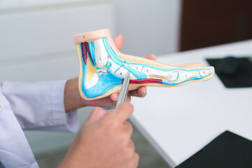 The doctor in orthopedics held a detailed and consultation at the hospital, guiding the patient through joint and tendon injury treatment for a smooth recovery process.