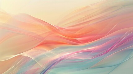 Fototapeta premium Abstract colorful background with swirling waves and bright light patterns, an artistic illustration for vibrant wallpapers