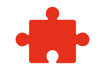 The Basic Shape Of A Simple Puzzle Piece For A Clean And Minimalist Game Or Idea Icon