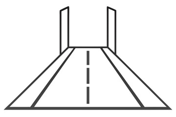 A Simple Outline Of A Sidewalk For A Clean And Minimalist Urban Or Path Themed Icon