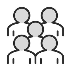 Group of People Icon Team Community Network Social Meeting Business Collaboration