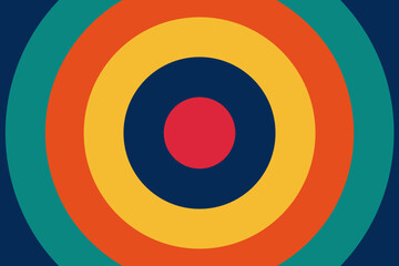 A Pattern Of Concentric Circles In Different Colors For A Vibrant And Hypnotic Design