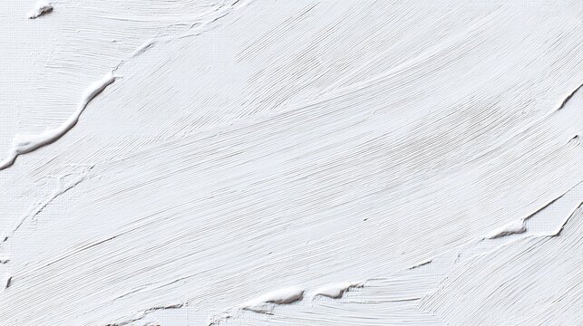 A white background and scattered acrylic paint brushstrokes form an abstract frame for text or design, the perfect flat lying background for creative projects, high resolution.