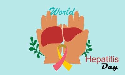 Two Open Palms World Hepatitis Da Blue