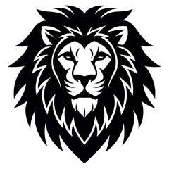 Obraz premium Lion head logo vector illustration. 