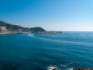 Playa de Blanes en la provicia de Gerona (Girona), Cataluña (Catalunia), España.