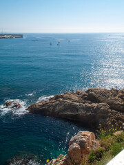 Playa de Blanes en la provicia de Gerona (Girona), Cataluña (Catalunia), España.