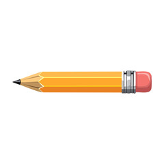 Pencil with a smooth lead and an eraser, ideal for writing and sketching in various settings and activities. PNG image, transparent background