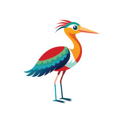 Coloring Seabird, Wading Bird, Tropical Bird, Animal Icon, Logo, Illustrations Vector