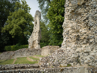 Thetford, England, United Kingdom, 24th June 2025, remains of Thetford Priory