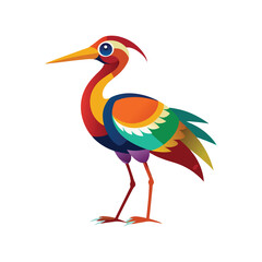 Coloring Seabird, Wading Bird, Tropical Bird, Animal Icon, Logo, Illustrations Vector
