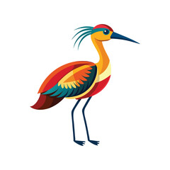 Coloring Seabird, Wading Bird, Tropical Bird, Animal Icon, Logo, Illustrations Vector
